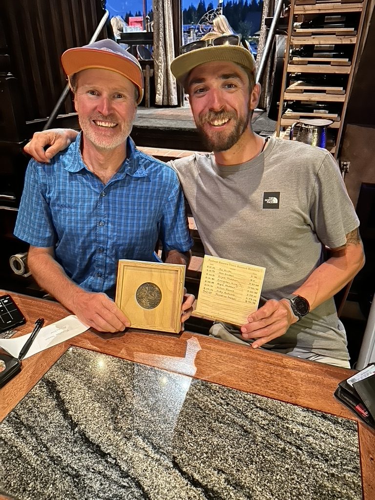 With Andy Anderson and the buckle