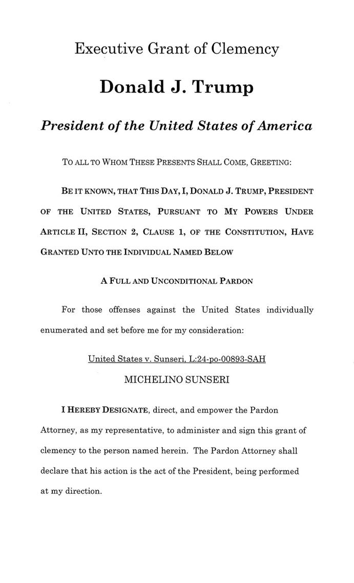 The grant of clemency