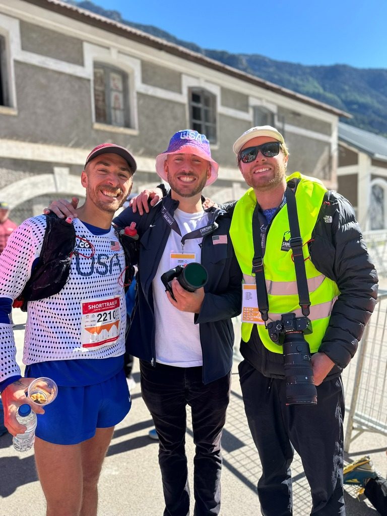 At the finish in Canfranc